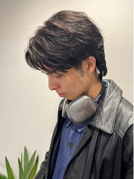 ベイルーム(BAYROOM by HONEY omotesando) 韓国マッシュスパイキーショートスペインカールブルーブラック3