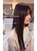 【rena】chocolate pink×low layer style