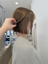 フーコー 下関店(fuhcoh) ミルクティーベージュ×ミニボブ