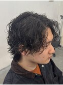 ツイストスパイラルパーマツイストパーマメンズマッシュパーマ