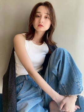 エクー(ECOO) 『　　ミディアムレイヤー2　　』　心斎橋美容室/カラー