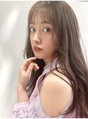 【大人かわいい美髪ネビージュ小顔韓国こなれヘア】20代30代40代