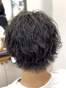 リンダ(LYNDA) サーフカール/センターパートウルフ/メンズショート/仙台