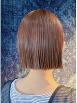 アブルトゥーヘアー(able to hair)&nbsp;オレンジカラーのつやボブ〇