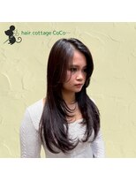 ヘアーコテージ ココ(hair cottage CoCo...)&nbsp;顔まわりレイヤースタイル
