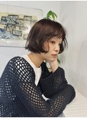 レイヤーボブ/ミニボブ/ニュアンスパーマ/顔周りカット/20代30代