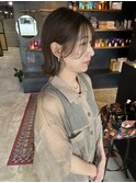 【札幌円山】肩ボブ/カーキベージュ/くすみカラー