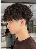 大人気　波巻きシャドウパーマ　メンズパーマナチュラル　20代