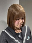natural beige【ダブルカラー/ブリーチ/髪質改善/ボブ】