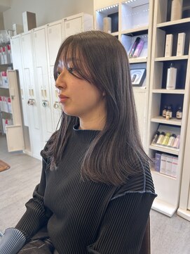カノエ 山口矢原店(canoe) 艶髪/グレージュ/髪質改善縮毛矯正/髪質改善/韓国風/韓国ヘア