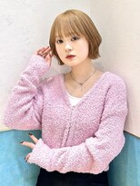 ロンド レイ 立川(Lond Ray) レイヤーボブ/ミルクティーベージュ/髪質改善/顔周り/立川