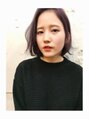 ジェナ(Jena) 切りっぱなしボブとこだわりのパープルグレージュです！