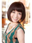 収まりが持続するダメージレス前下がりボブ