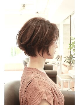 リアン(lien) lien.相楽顕】大人かわいいひし形ショートボブ/ココアブラウン