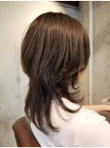 『 軽い質感ウルフスタイル☆ 毛先巻くだけの簡単スタイル 』
