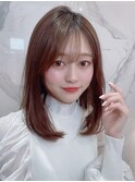 韓国風シースルーバング☆くびれミディアム 10代20代 新宿