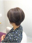 【脱白髪染め】×白髪ぼかしハイライト
