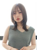 大人ガーリー/チョコレートカラー/20代30代レイヤー
