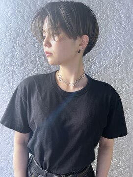 ラウンジ モリオ イケブクロ(Lounge MORIO Ikebukuro) 【morio池袋】大人可愛い黒髪前下がりショート♪