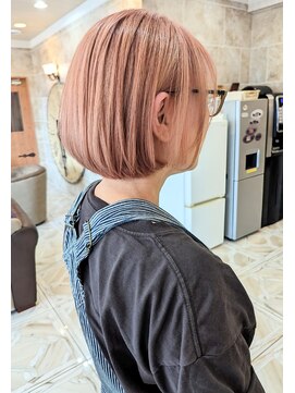 シャンティ 平岸店(Shanti) ショートボブ＆ハイトーンピンクベージュ