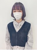 ショートウルフ/デザインカラー/パープル