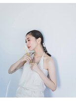 韓国風/おくれ毛/ヘアメイク/ヘアアレンジ/ヘアセット