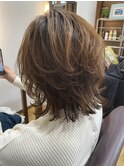 大人かわいいウルフレイヤーカット