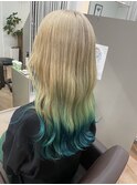 裾カラー/ハイトーン/ブロンド/グラデーションカラー
