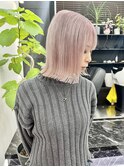 韓国風《ペールピンク》ハイトーン/ケアブリーチ/ダブルカラー