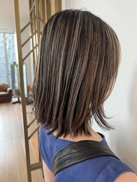 プラスシー(+C) ワンカラーから地毛ハイライトで脱白髪染め/白髪ぼかし/40代