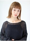 <オバマ>ブリーチなしダブルカラーでつくる透け感ベージュ