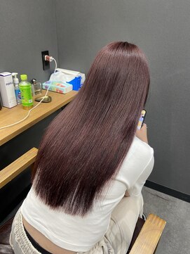 ボアップ(boappu) #カシスカラー#ロングヘア#Wカラー#ブリーチカラー