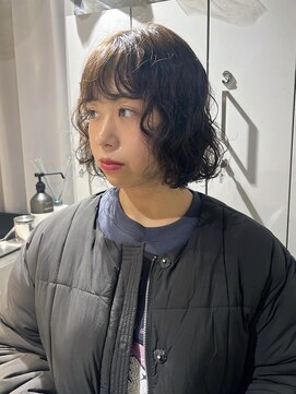 リラス 博多(rilas) ゆるふわボブパーマ　セット簡単