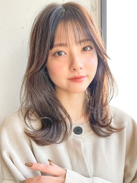 アグノス 青山(Agnos) ◎暗めカラーグランマッシュデザインカラー薄め前髪くびれヘア