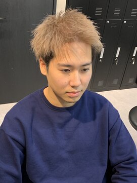 アッドバイケーツー 心斎橋(add by k-two Men's) ブリーチカラー/ハイトーンカラー/ミルクティーベージュ/メンズ