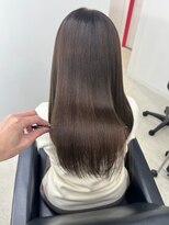 ジーナ 札幌(Zina)&nbsp;髪質改善＊王道アッシュブラウン＊うる艶ワンカール＊美髪