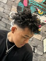 フォーコーナーズカットショップスリーセント 栄(FourCornersCutShop 3/cent)&nbsp;スパイキーアフロ