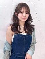 ヘアラウンジ ビーチ 青山 外苑前(hair lounge BEACH) 柔らかく透けるオリーブベージュくびれロングレイヤー