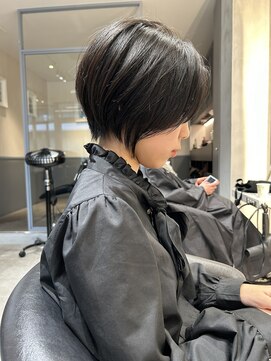 ロンド エメ 柏(Lond aimer) 柏で１番綺麗な髪質改善ミニウルフダブルカラーショートボブ
