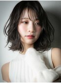 アッシュブラック大人美人ボブウルフカットu戸田公園30代40代