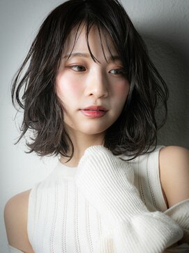 カバーヘア ブリス 戸田公園西口店(COVER HAIR bliss) アッシュブラック大人美人ボブウルフカットu戸田公園30代40代