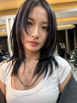 エイチ(H)&nbsp;xカット//ホワイトグレージュ/レイヤーカット/チェリーブラウン