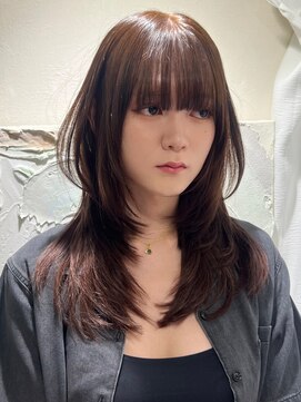 ハチ(HACHI) エクステ60本で馴染ませレイヤースタイルに