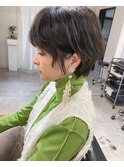 簡単スタイリングニュアンスパーマショート
