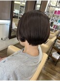 メテオ髪質改善カラー　ショート寒色系明るめな白髪染め