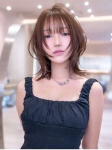 イオ 本厚木(io) ウルフボブ髪質改善ストレート顔周りレイヤーカット前髪縮毛矯正