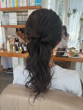 ハク メゾン(HaKU maison) ロングパーマ/レイヤーカット/パーマヘアアレンジ/まとめ髪