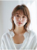 黒髪/クラゲヘアー/オリーブグレー/小顔/ココアベージュ