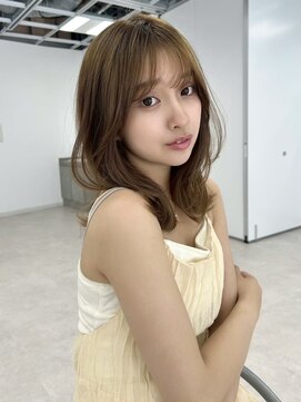 ユーフォリア 新宿店(Euphoria) オリーブベージュ×ふんわりレイヤー