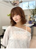 ボブ パーマ ウェーブ カール ミディアム レイヤー